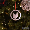 Chicken Christmas Ornament - Burke Metal Work
