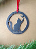 Cat Metal Ornament
