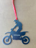 Dirt Bike Boy Metal Ornament