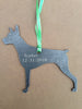 Doberman Dog Metal Ornament