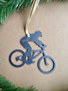 Lady Mountain Biker Ornament