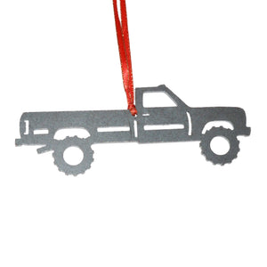Pickup Truck Ornament, Off Road Tires - Burke Metal Work