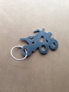 ATV Keychain, Four Wheeler Keychain, Quad Keychain, Backpack Tag, Zipper Pull, Personalized Gift, Steel, Metal