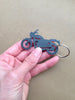 Motorcycle Keychain, Zipper Pull, personalized gift