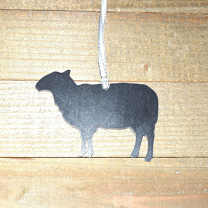 Sheep Christmas Ornament, Lamb Metal Ornament, Personalized Gift