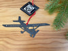 Single Prop Airplane Metal Ornament