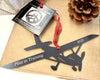 Single Prop Airplane Metal Ornament