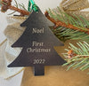 Christmas Tree Pine Tree Metal Ornament