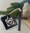Metal Cross Christmas Ornament