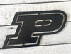 Purdue P Logo Metal Wall Art