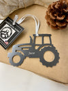 Farm Tractor Metal Ornament