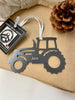 Farm Tractor Metal Ornament