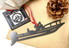 Fishing Boat Christmas Ornament