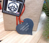 Valentine Heart Metal Ornament, Personalize With Text