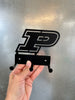 Purdue P Logo Metal Key Holder