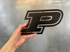 Purdue P Logo Metal Wall Art