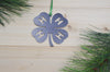 4-H Clover Metal Christmas Ornament