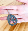 Paw Print Keychain Personalized