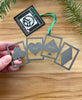 Playing Cards Metal Christmas Ornament