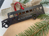 School Bus Christmas Ornament Personalized