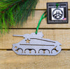 Military Tank Christmas Ornament
