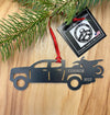 Truck with Dirt Bike in Back Ornament