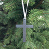 Metal Cross Christmas Ornament
