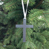 Metal Cross Christmas Ornament - Burke Metal Work