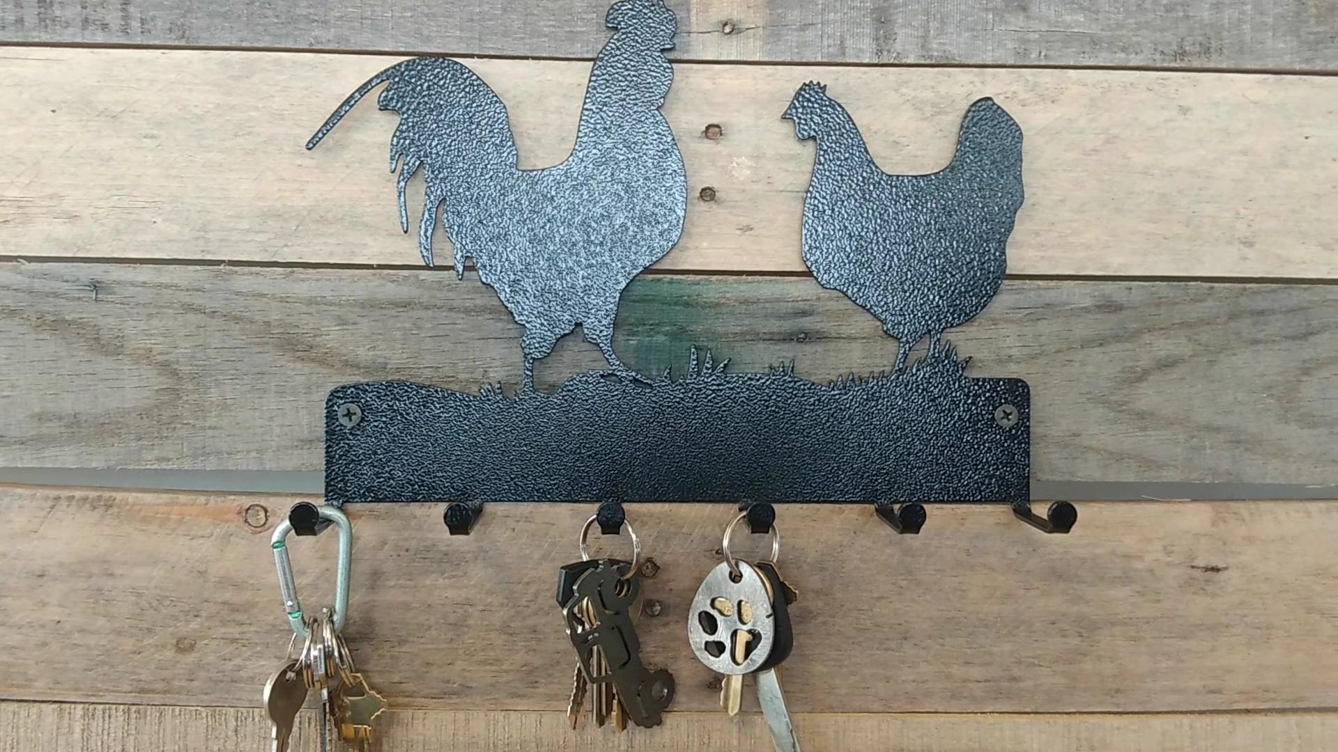 Chicken Key Rack Burke Metal Work Chicken Key Holder