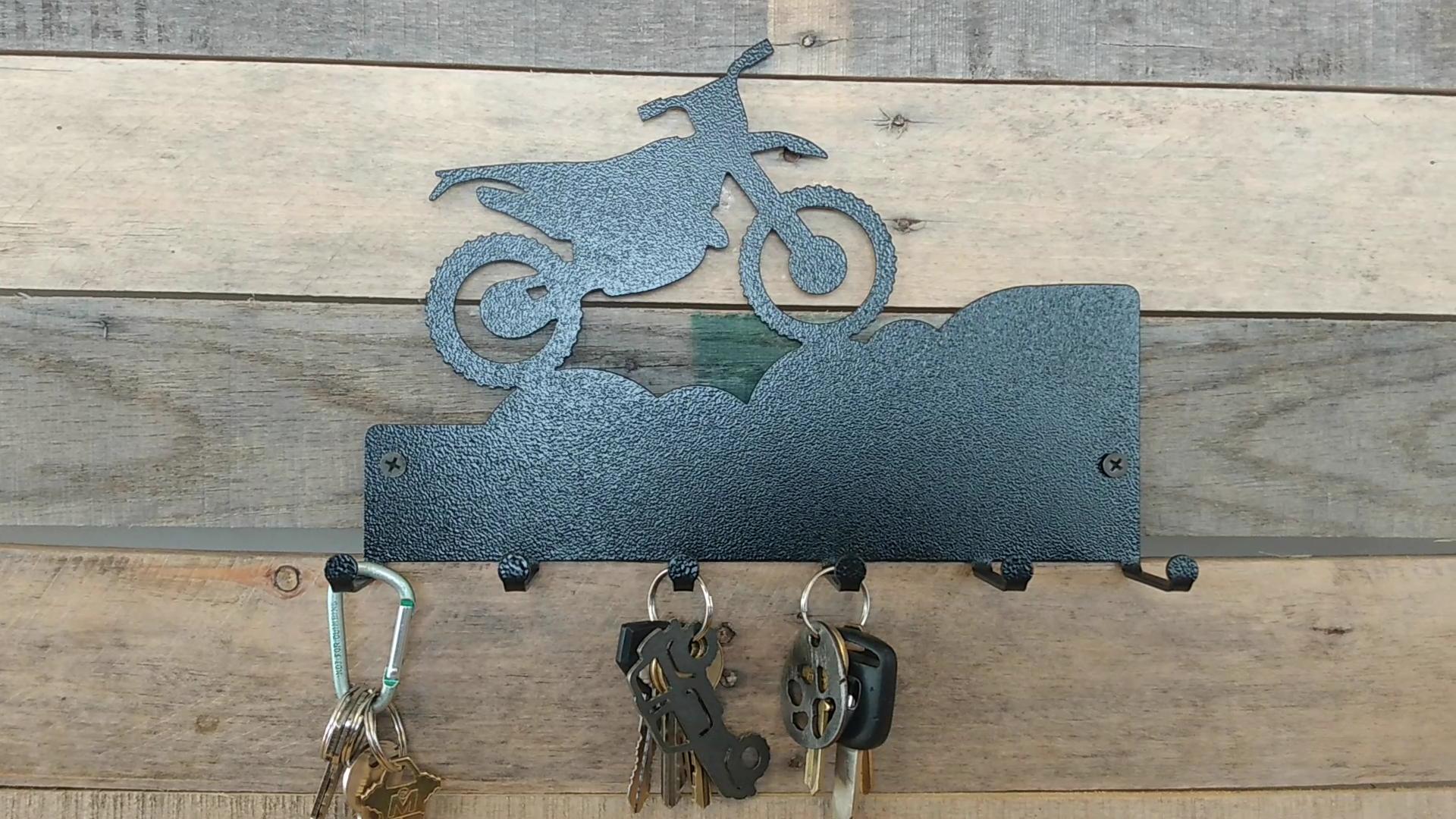 Burke Metal Work Dirtbike Key Holder