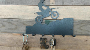 Dirtbike Rider Key Holder