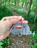 Tear Drop Camper Ornament - Burke Metal Work