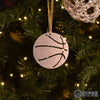 Basketball Metal Ornament, raw steel, keepsake, souvenir - Burke Metal Work