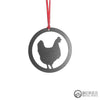Chicken Christmas Ornament - Burke Metal Work