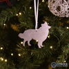 Fluffy Collie Dog Silhouette Metal Ornament - Burke Metal Work