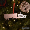 Semi Truck With Trailer Metal Ornament - Burke Metal Work