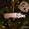 Semi Truck With Trailer Metal Ornament - Burke Metal Work