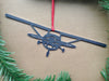 Single Prop Airplane Front View Metal Ornament