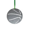 Basketball Metal Ornament, raw steel, keepsake, souvenir - Burke Metal Work