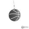 Basketball Metal Ornament, raw steel, keepsake, souvenir - Burke Metal Work