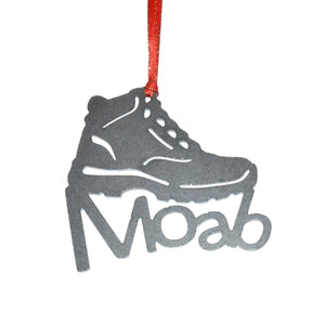 Moab Hiking Boot Ornament, Souvenir - Burke Metal Work
