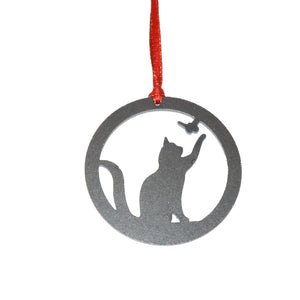 Cat Metal Ornament - Burke Metal Work