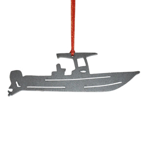 Boat, Center Console Metal Ornament - Burke Metal Work