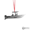 Boat, Center Console Metal Ornament - Burke Metal Work