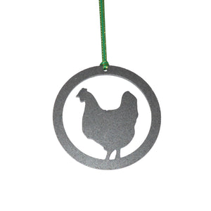 Chicken Christmas Ornament - Burke Metal Work