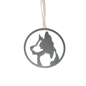 Border Collie Dog Metal Ornament - Burke Metal Work