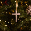Metal Cross Christmas Ornament - Burke Metal Work