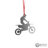 Dirt bike Boy Ornament - Burke Metal Work