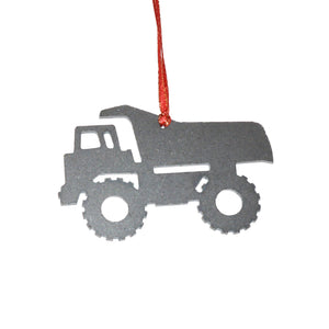 Dump Truck Metal Ornament, Decor, Keepsake, Gift - Burke Metal Work