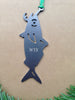 Fish On A Hook Metal Ornament